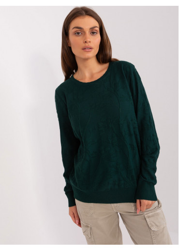 Tmavozelený pulóver