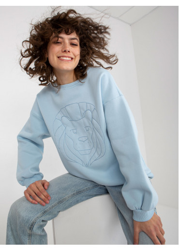 Svetlomodrá mikina lev