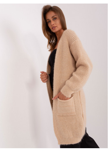 Béžovo hnedý kardigán
