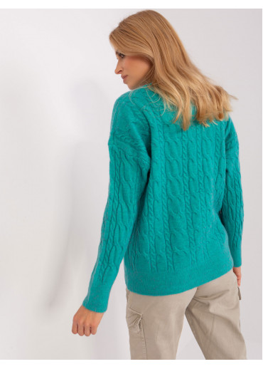 Mätovo zelený pulóver