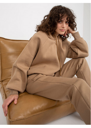 Béžovo hnedá tepláková súprava