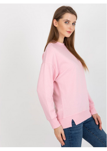 Púdrovo ružová mikina