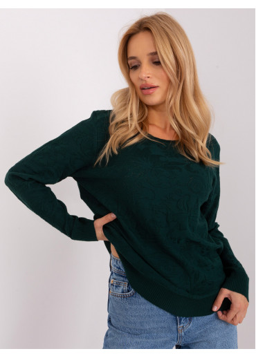 Tmavozelený pulóver