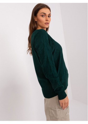Tmavozelený pulóver