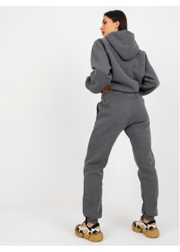 Tmavosivá tepláková súprava