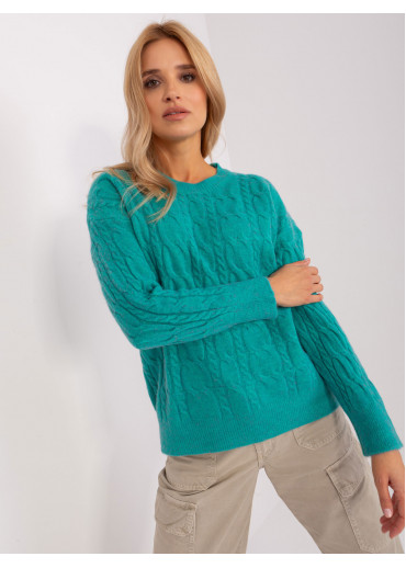 Mätovo zelený pulóver