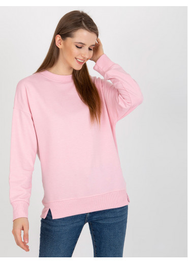 Púdrovo ružová mikina