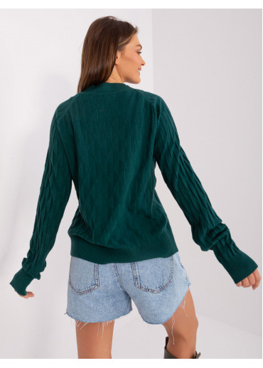 Tmavozelený pulóver