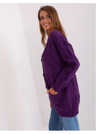 Slivkovo fialový sveter