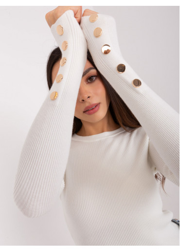 Smotanovo biely pulóver