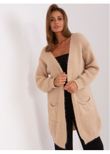 Béžovo hnedý kardigán