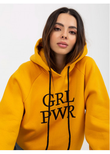 Karamelovo hnedá basic mikina