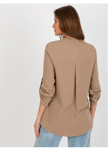 Béžovo hnedá košeľa