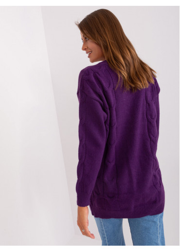 Slivkovo fialový sveter