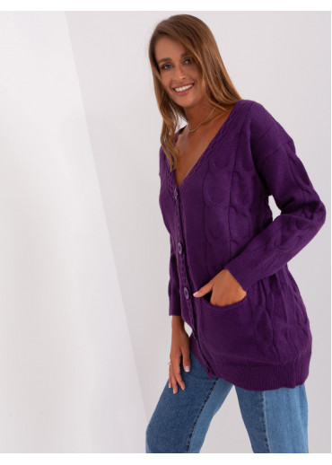 Slivkovo fialový sveter