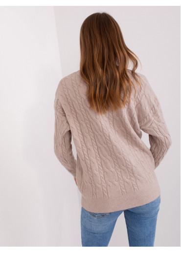 Béžovo hnedý pulóver