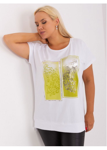 Limetkovo zelené tričko s potlačou