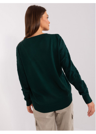 Tmavozelený pulóver