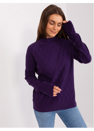 Fialový pulóver