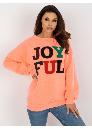 Oranžová basic mikina