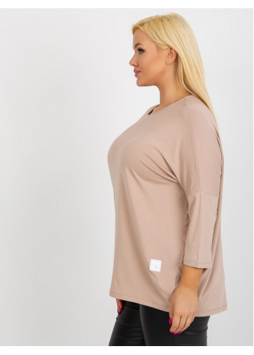 Béžovo hnedé tričko