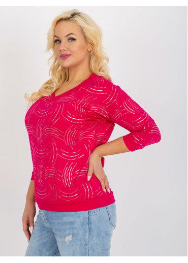 Fuchsiovo ružový pulóver