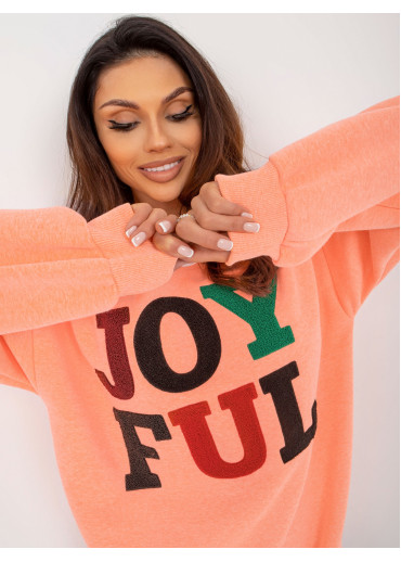 Oranžová basic mikina