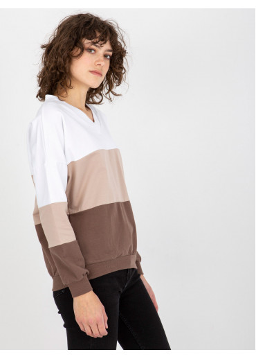 Viacfarebná dámska basic mikina