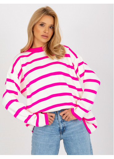 Neónovo ružový pulóver