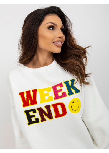 Smotanovo biela basic mikina