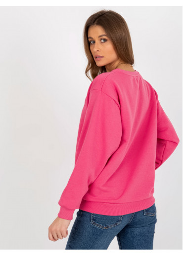 Fuchsiovo ružová mikina