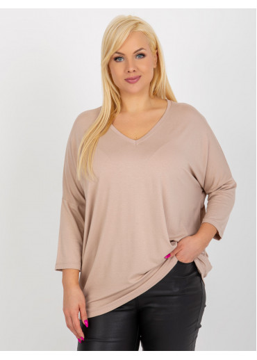 Béžovo hnedé tričko