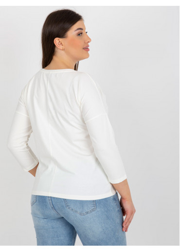 Smotanovo biele tričko s potlačou