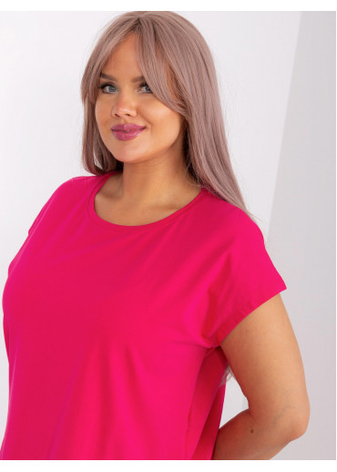 Fuchsiovo ružové predĺžené tričko