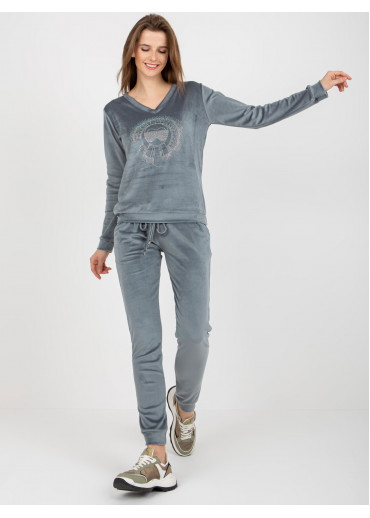 Sivá tepláková súprava