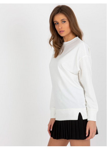 Smotanovo biela basic mikina