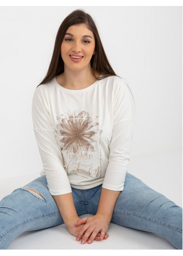 Smotanovo biele tričko s potlačou