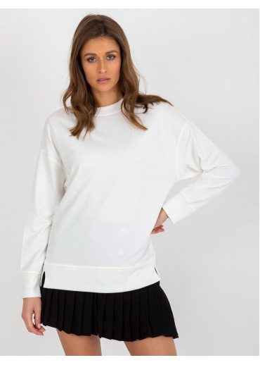 Smotanovo biela basic mikina