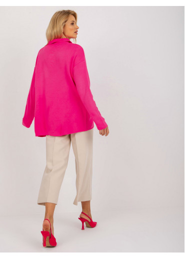 Neónovo ružový pulóver