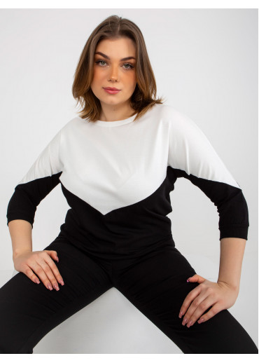 Biele dvojfarebné tričko