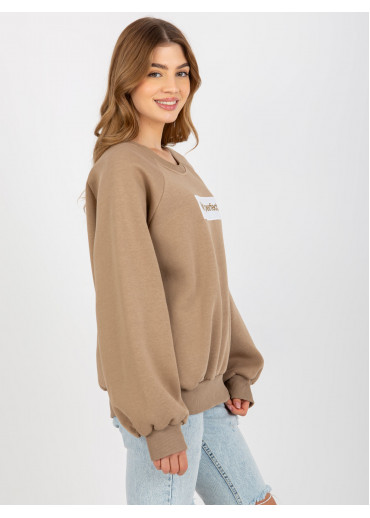 Béžovo hnedá mikina Not perfect