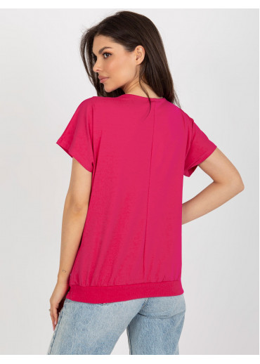 Fuchsiovo ružové tričko
