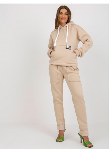 Béžovo hnedá tepláková súprava