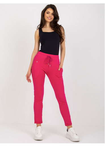 Fuchsiovo ružové tepláky