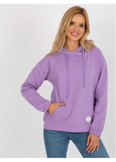 Fialová basic mikina