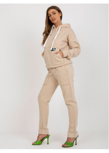 Béžovo hnedá tepláková súprava