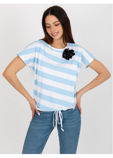 Svetlomodré tričko pruhy