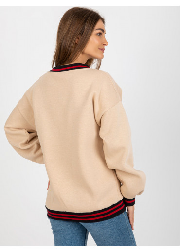 Béžovo hnedá mikina