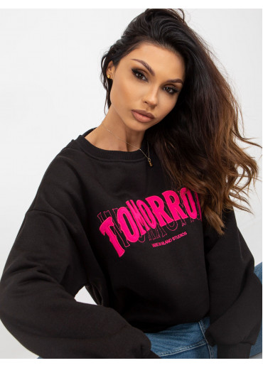 Čierna basic mikina