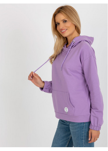 Fialová basic mikina